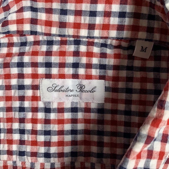 Salvatore Piccolo sear sucker button down. - Picture 5 of 6